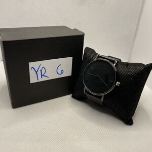 South Lane SS20-dr1-2148 Black Mesh Analog Dial Quartz Genuine Watch YR6